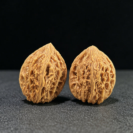 The "Beijing Chicken Heart" (Ji Xin) Elongated Deep-Belly Pair | 38.0mm x 40.0mm | BJJX-1001 - ThePatinaProject