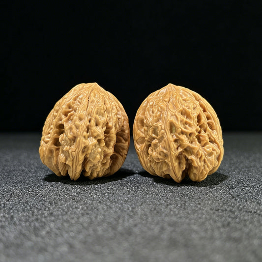 The "Blizzard" (Bao Xue) Deep-Bellied Hand-Stimulator Pair | 39.0mm x 41.0mm | BX-903 - ThePatinaProject