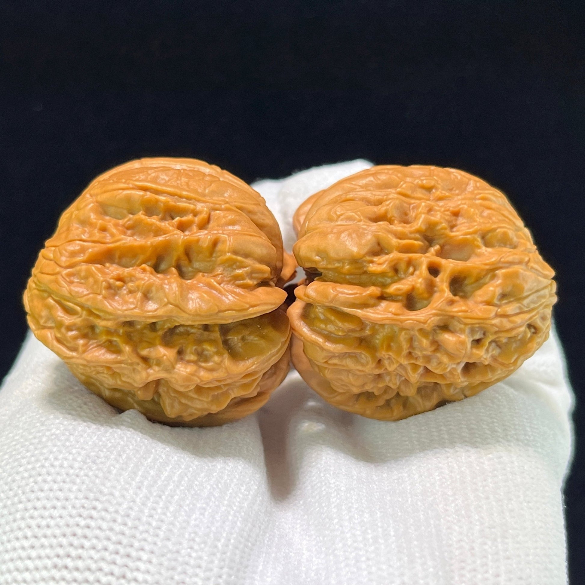 The "Blizzard Snake-Skin Texture" (Bao Xue She Pi) Deep-Belly Compact Pair | 35.0mm x 36.0mm | BXSP-1001 - ThePatinaProject