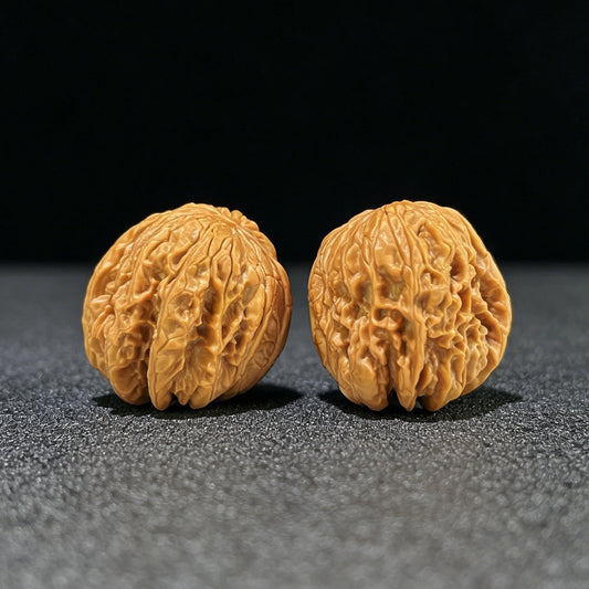 The "Blizzard Snake-Skin Texture" (Bao Xue She Pi) Deep-Belly Compact Pair | 35.0mm x 36.0mm | BXSP-1001 - ThePatinaProject
