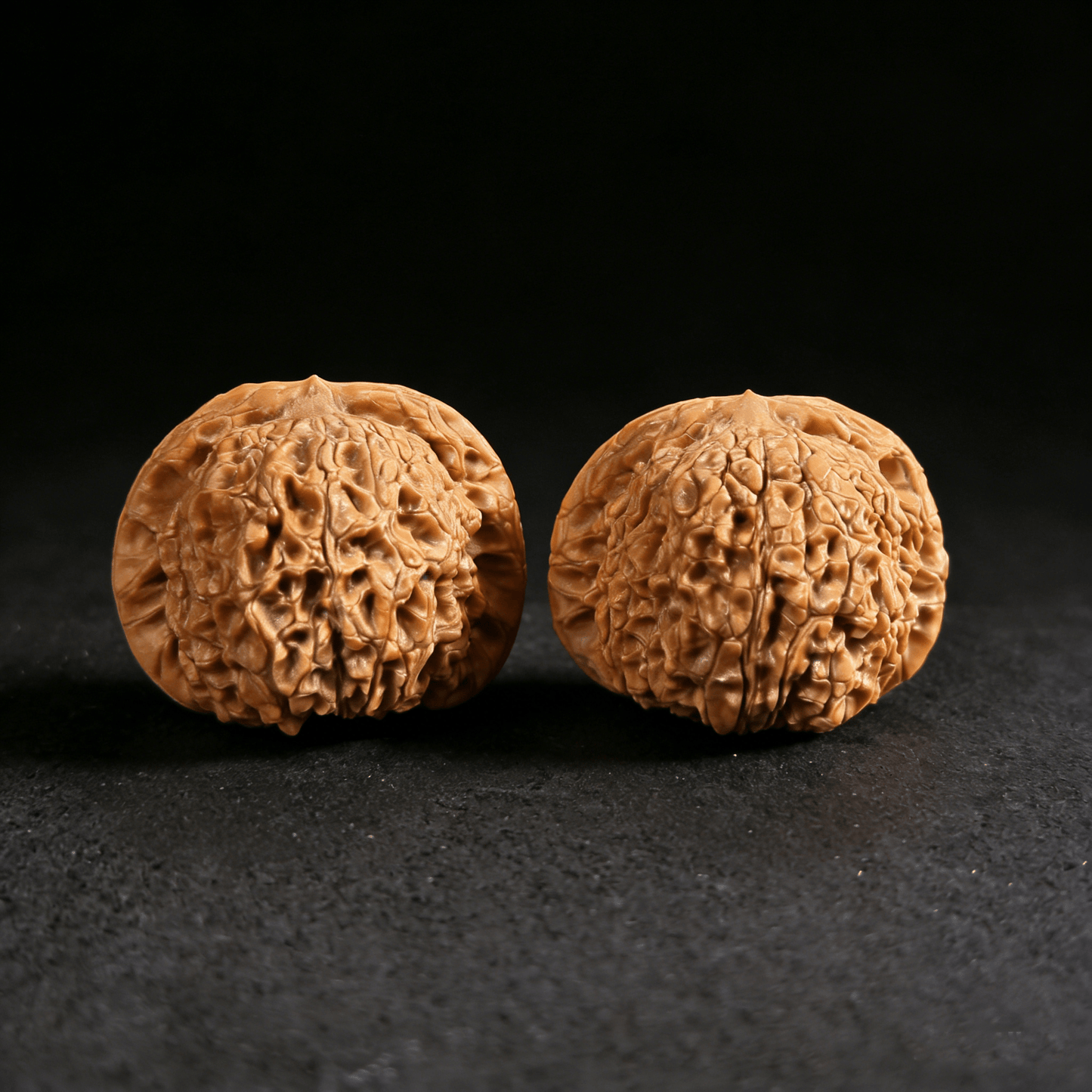 The "Blood Kirin" (Xue Qilin) – Thick Edge & Wild "Shredded" Texture | 43mm Collector’s Pair - ThePatinaProject