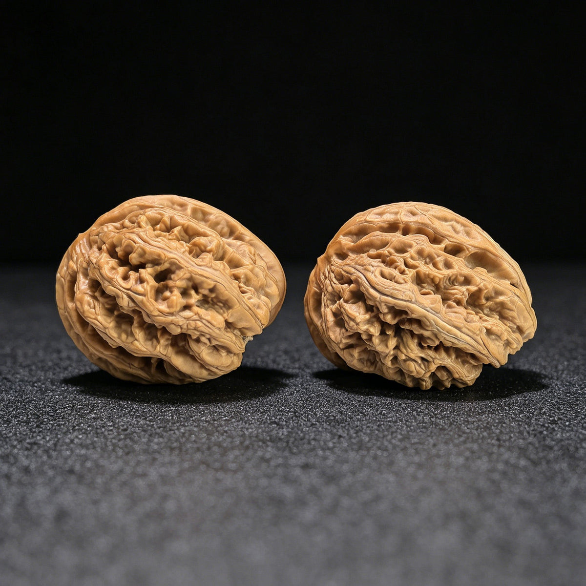 The "Bold-Ribbed Half-Wall" (Cu Jin Ban Bi) Collector-Grade Deep-Belly Pair | 40.0mm x 44.0mm | CJBB-401E - ThePatinaProject