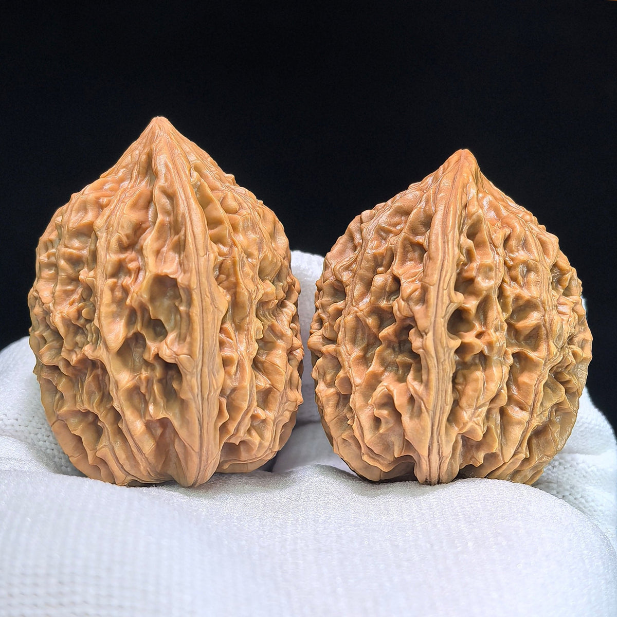 The "Chicken Heart" (Ji Xin) Pair | 39.0mm x 38.0mm | JX-512 - ThePatinaProject