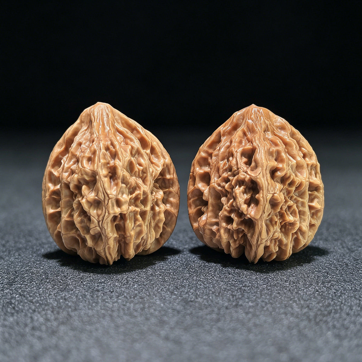 The "Chicken Heart" (Ji Xin) Pair | 41.0mm x 41.0mm | JX-513 - ThePatinaProject