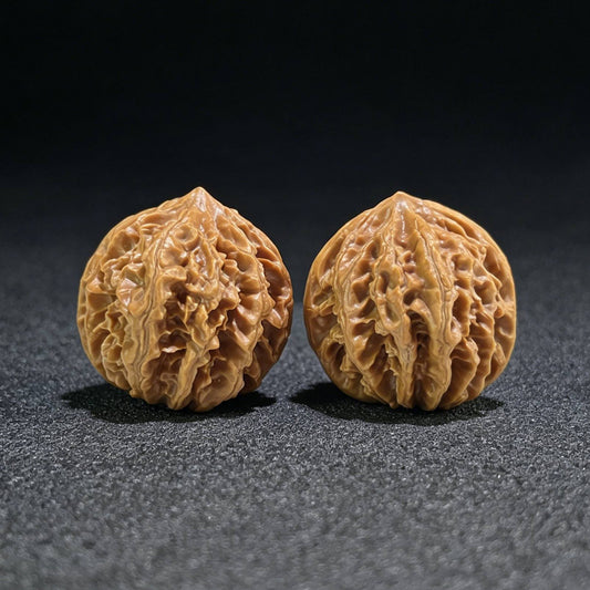 The "Coiling Dragon" (Pan Long Wen) Full-Bellied Pair | 37.0mm x 39.0mm | PLW-703 - ThePatinaProject
