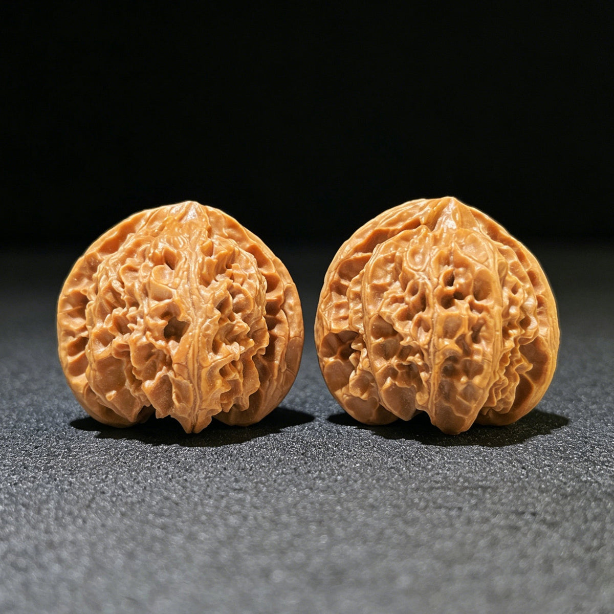 The "Concave Base Apple Orchard" (Ao Di Pingguoyuan) Premium Low-Profile Pair | 41.0mm x 39.0mm | Classic Ingot Posture | ADPGY-1101 - ThePatinaProject