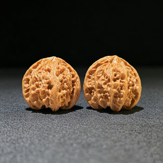 The "Concave Base Apple Orchard" (Ao Di Pingguoyuan) Premium Low-Profile Pair | 41.0mm x 39.0mm | Classic Ingot Posture | ADPGY-1101 - ThePatinaProject