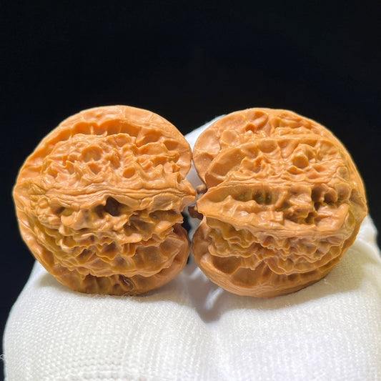 The "Concave Base Apple Orchard" (Ao Di Pingguoyuan) Premium Low-Profile Pair | 41.0mm x 39.0mm | Classic Ingot Posture | ADPGY-1101 - ThePatinaProject