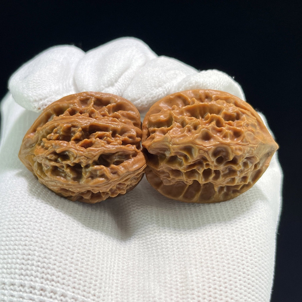 The "Coral Tower" (Shan Hu Ta) Ergonomic Pocket Pair | 34.0mm x 32.0mm | SHT-704 - ThePatinaProject