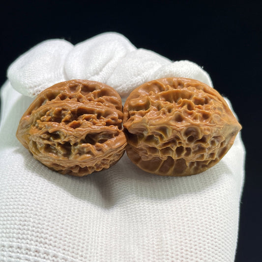 The "Coral Tower" (Shan Hu Ta) Ergonomic Pocket Pair | 34.0mm x 32.0mm | SHT-704 - ThePatinaProject