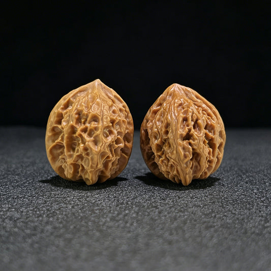 The "Coral Tower" (Shan Hu Ta) Ergonomic Pocket Pair | 34.0mm x 32.0mm | SHT-704 - ThePatinaProject