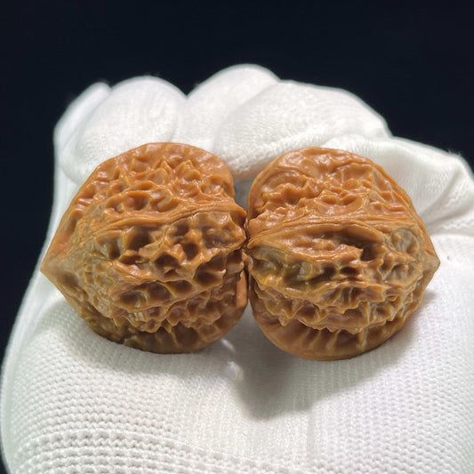 The "Coral Tower" (Shan Hu Ta) Ergonomic Pocket Pair | 34.0mm x 33.0mm | SHT-702 - ThePatinaProject