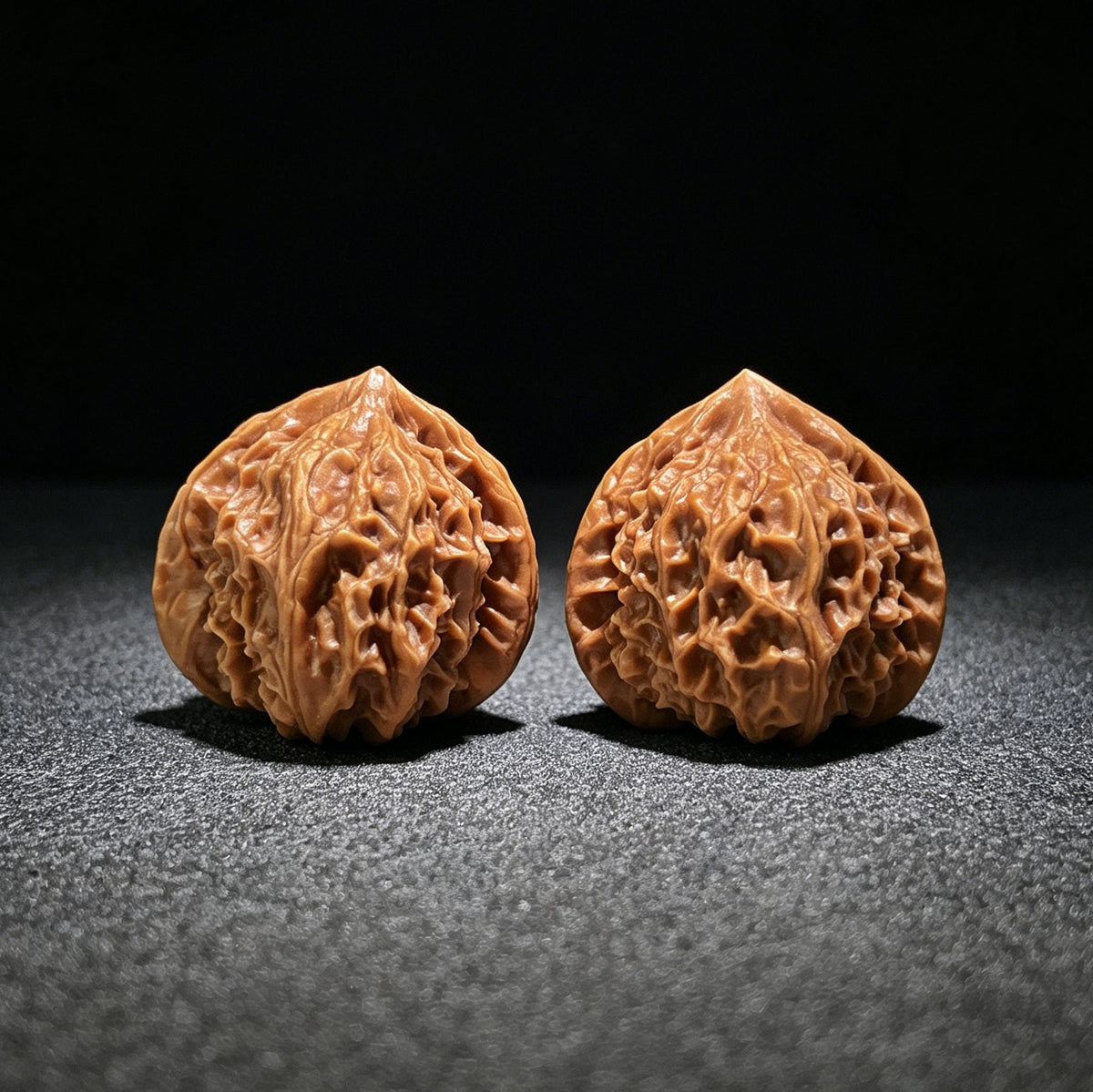 The "Coral Tower" (Shan Hu Ta) Ergonomic Pocket Pair | 34.0mm x 33.0mm | SHT-702 - ThePatinaProject