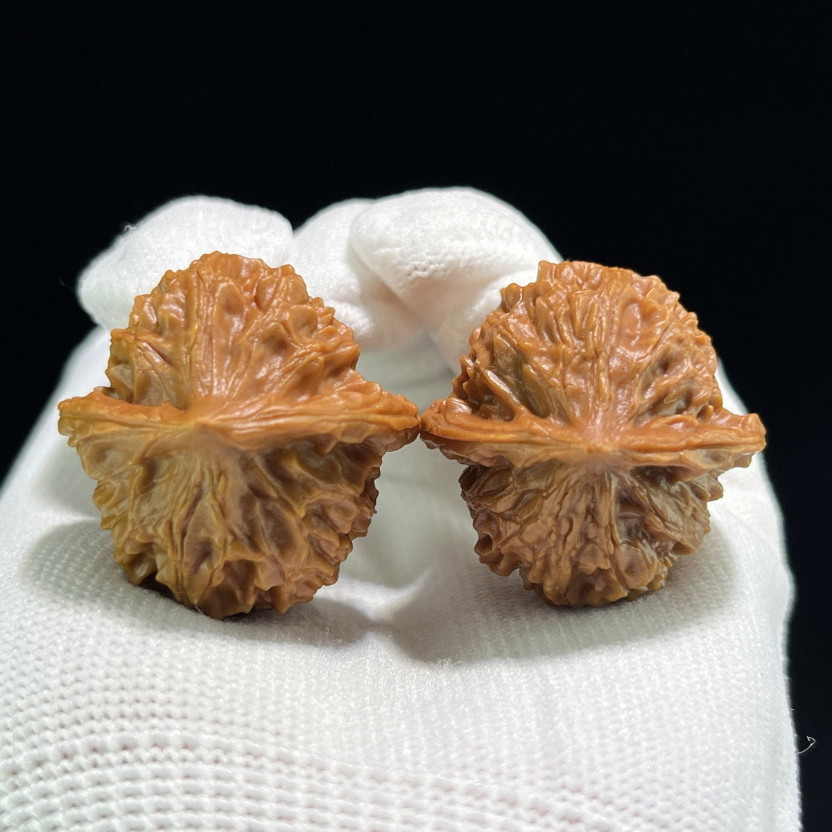 The "Coral Tower" (Shan Hu Ta) Full-Bellied Miniature Pair | 32.0mm x 33.0mm | SHT-707 - ThePatinaProject
