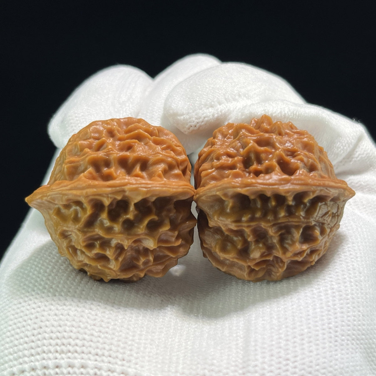 The "Coral Tower" (Shan Hu Ta) Full-Bellied Miniature Pair | 32.0mm x 33.0mm | SHT-707 - ThePatinaProject