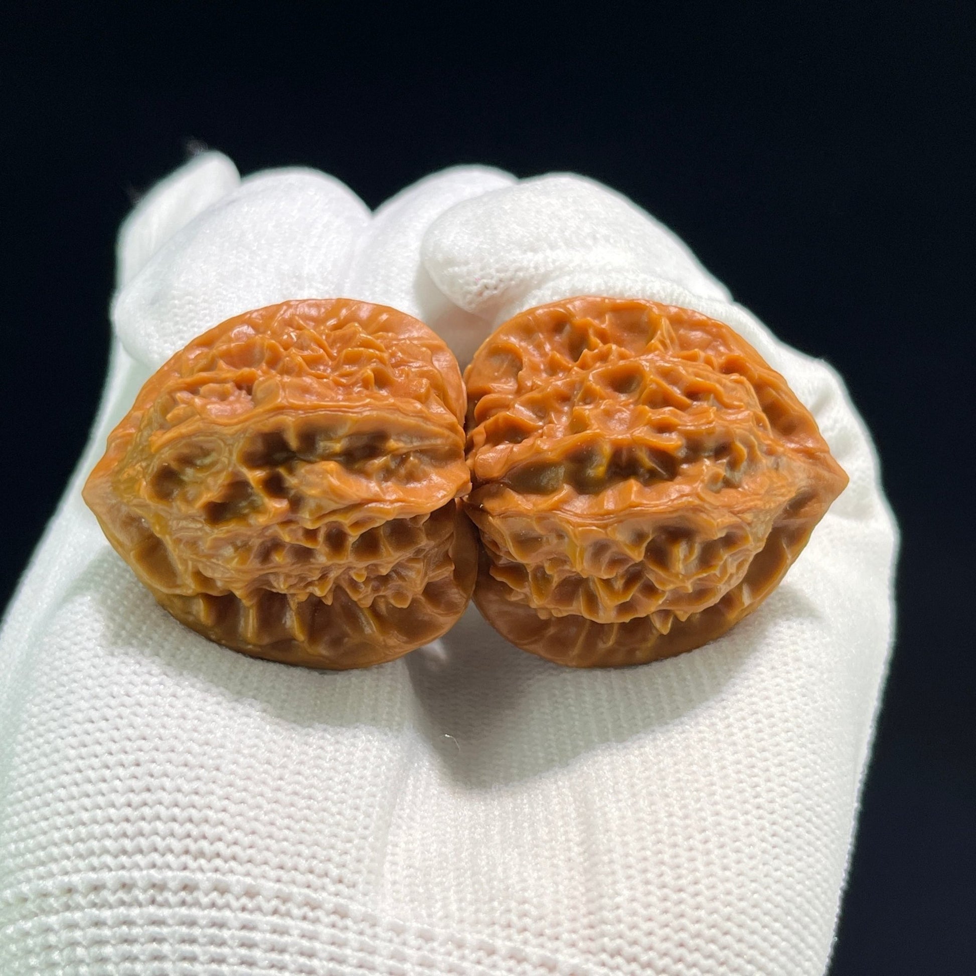 The "Coral Tower" (Shan Hu Ta) Full-Bellied Pocket Pair | 33.0mm x 34.0mm | SHT-705 - ThePatinaProject