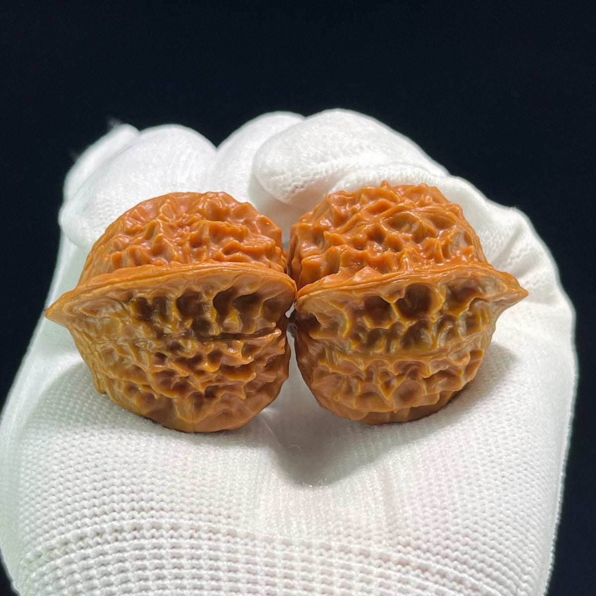 The "Coral Tower" (Shan Hu Ta) Full-Bellied Pocket Pair | 33.0mm x 34.0mm | SHT-705 - ThePatinaProject