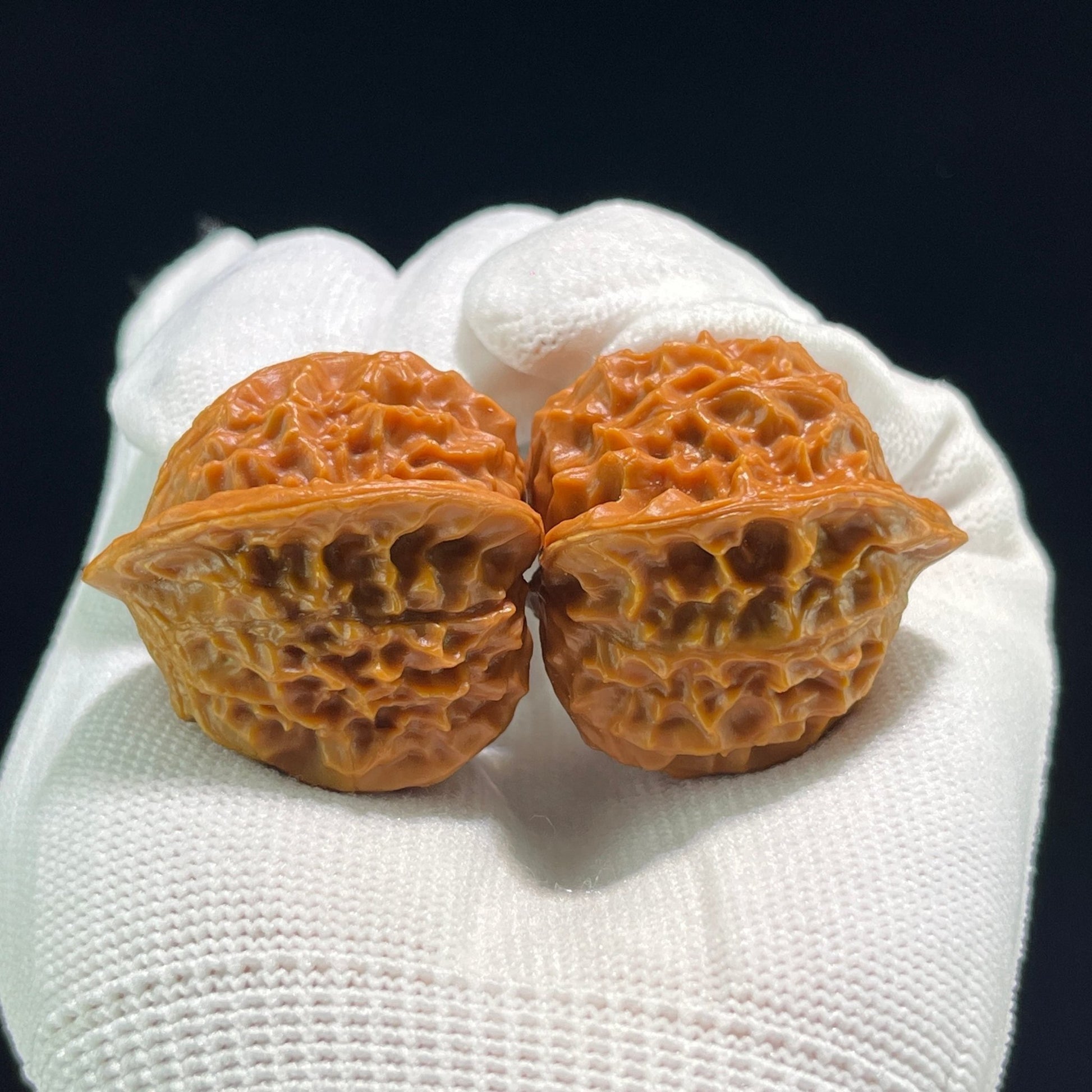 The "Coral Tower" (Shan Hu Ta) Full-Bellied Pocket Pair | 33.0mm x 34.0mm | SHT-705 - ThePatinaProject