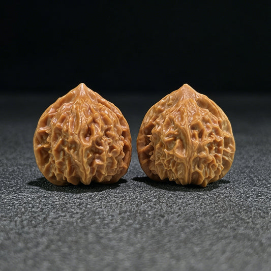 The "Coral Tower" (Shan Hu Ta) Miniature Balanced Pair | 32.0mm x 32.0mm | SHT-703 - ThePatinaProject