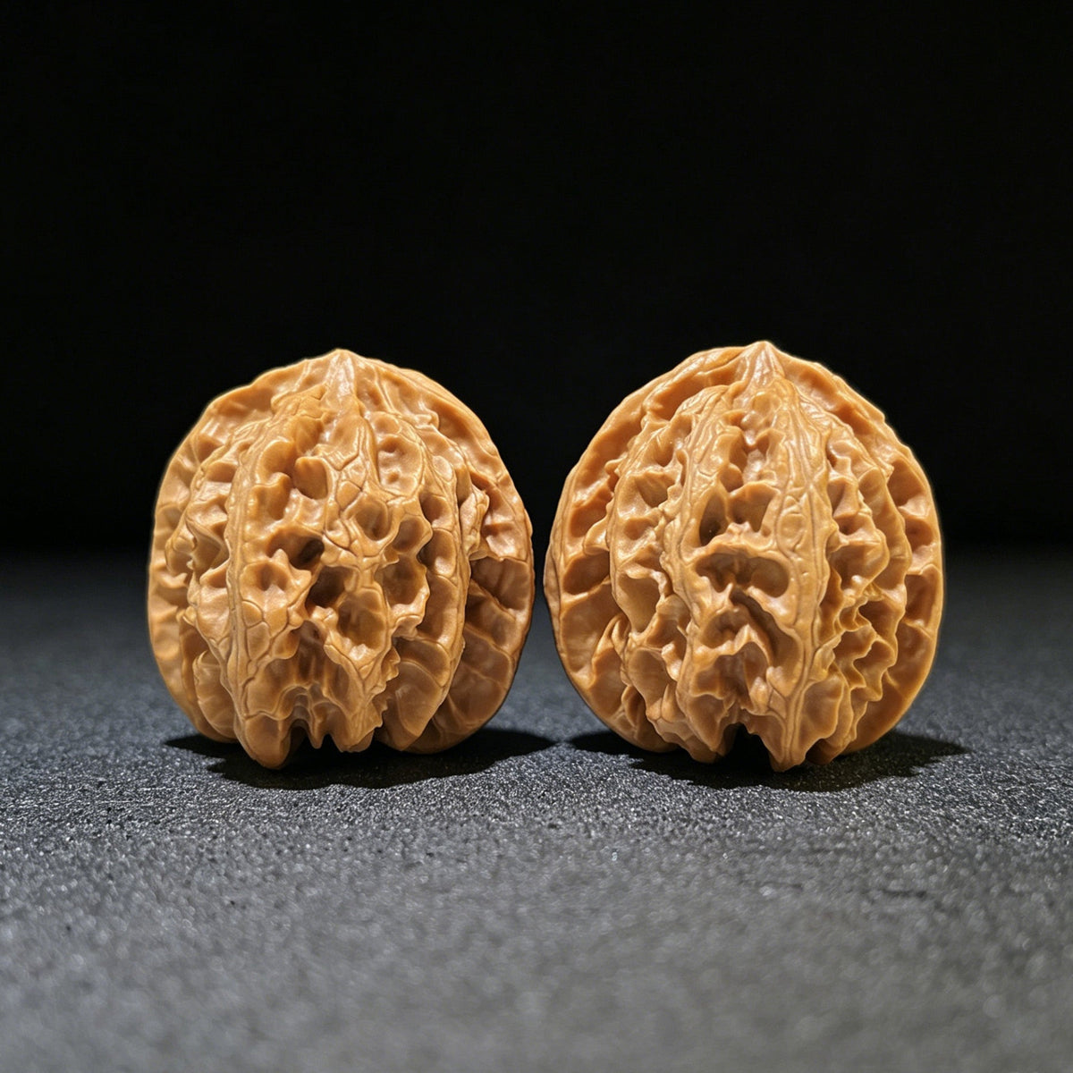 The Exquisite "Concave Base Apple Orchard" Aodi Pingguoyuan Collector Pair | 39.0mm x 40.0mm | ADPGY-1103 - ThePatinaProject