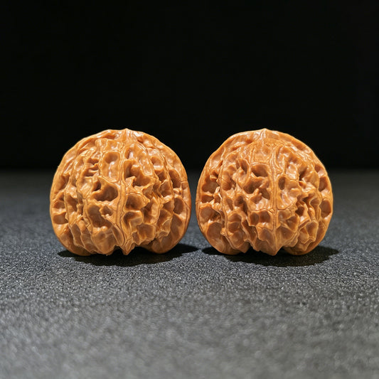 The Exquisite "Concave Base Apple Orchard" Aodi Pingguoyuan Collector Pair | 41.0mm x 40.0mm | ADPGY-1102 - ThePatinaProject