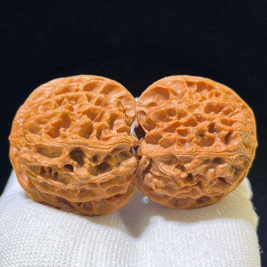 The Exquisite "Concave Base Apple Orchard" Aodi Pingguoyuan Collector Pair | 41.0mm x 40.0mm | ADPGY-1102 - ThePatinaProject