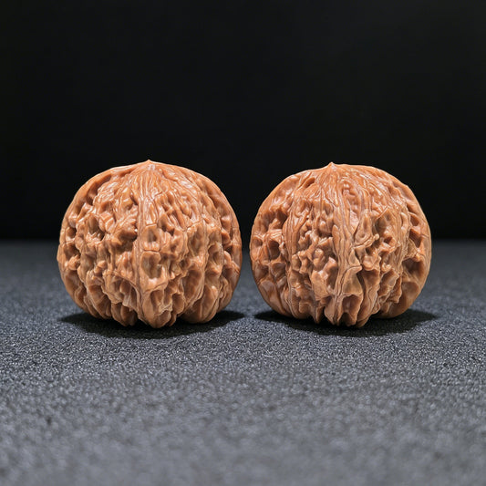 The Exquisite "Millstone" Mopan Boutique Selection Wenwan Walnuts | 41.0mm x 38.0mm | MP-1204 - ThePatinaProject