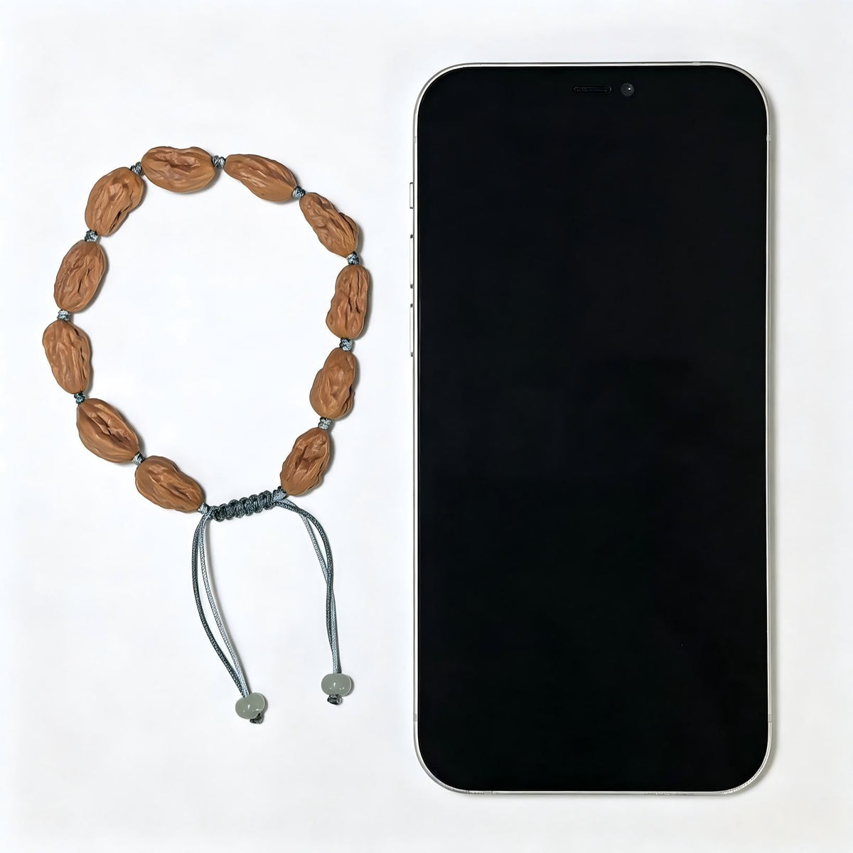 The Exquisite "Sunflower Seed" Guazi Pod Artisan Prayer Bracelet | 11-Bead Single Strand | GZSC-401E - ThePatinaProject