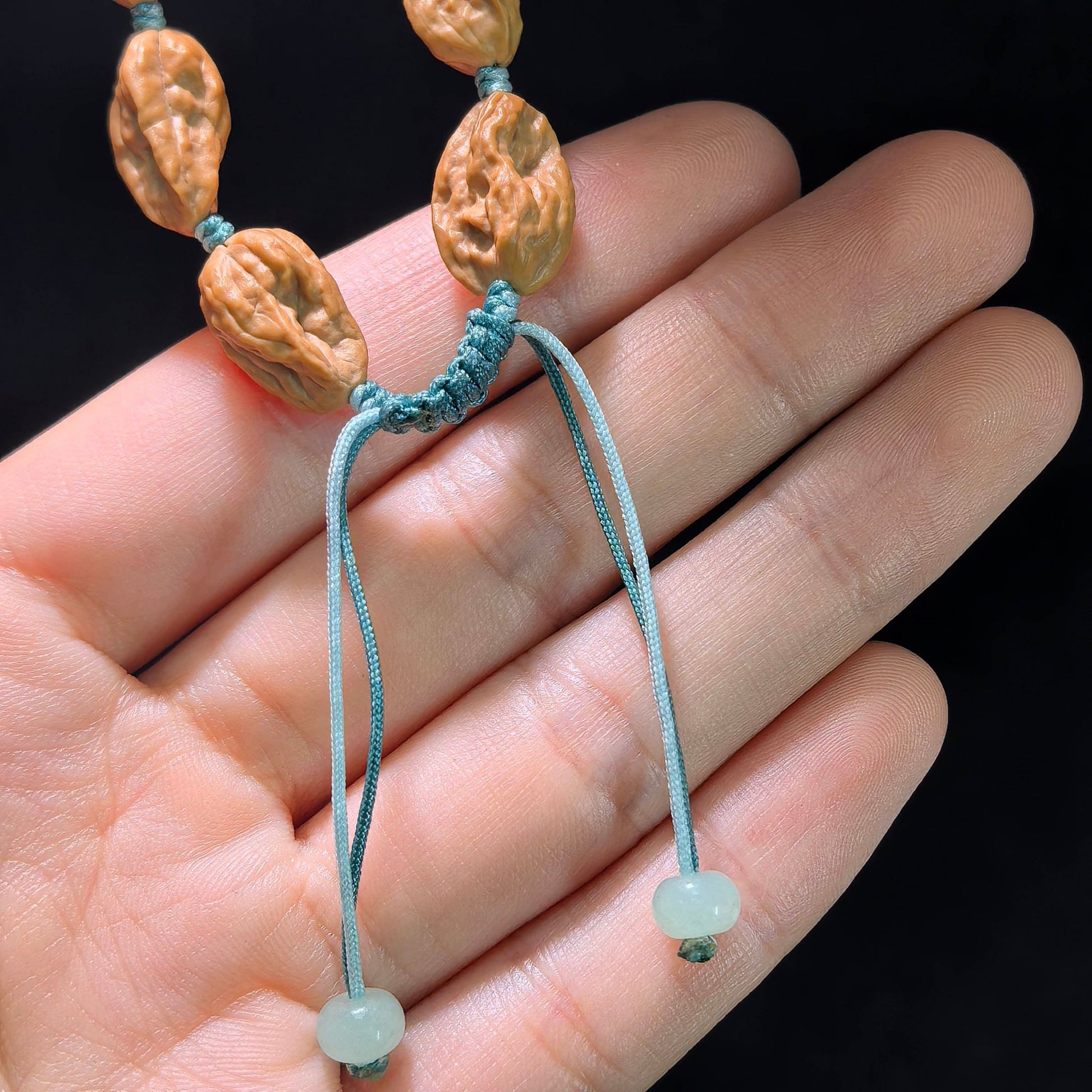 The Exquisite "Sunflower Seed" Guazi Pod Artisan Prayer Bracelet | 11-Bead Single Strand | GZSC-401E - ThePatinaProject