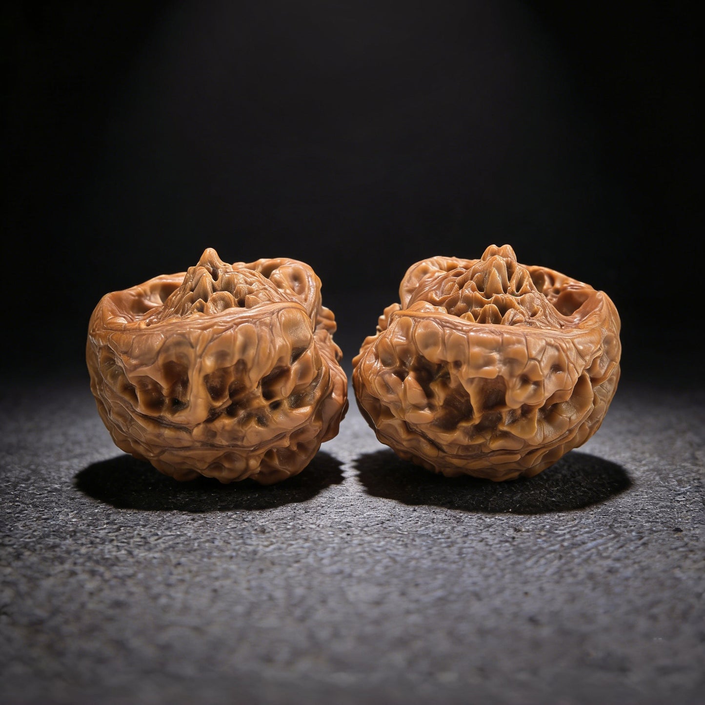 The "Golden Mountain Treasure Bowl" Snake Head Pair | Collection Grade | 46.0mm x 37.0mm | JSJBP-001S - ThePatinaProject