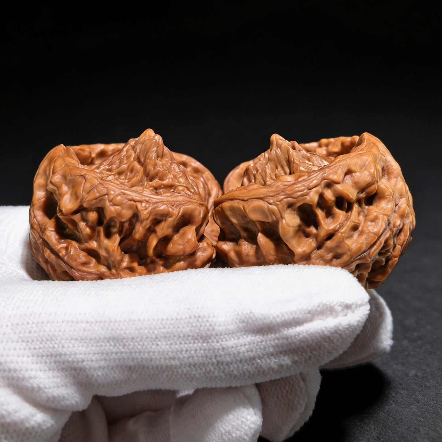 The "Golden Mountain Treasure Bowl" Snake Head Pair | Collection Grade | 46.0mm x 37.0mm | JSJBP-001S - ThePatinaProject