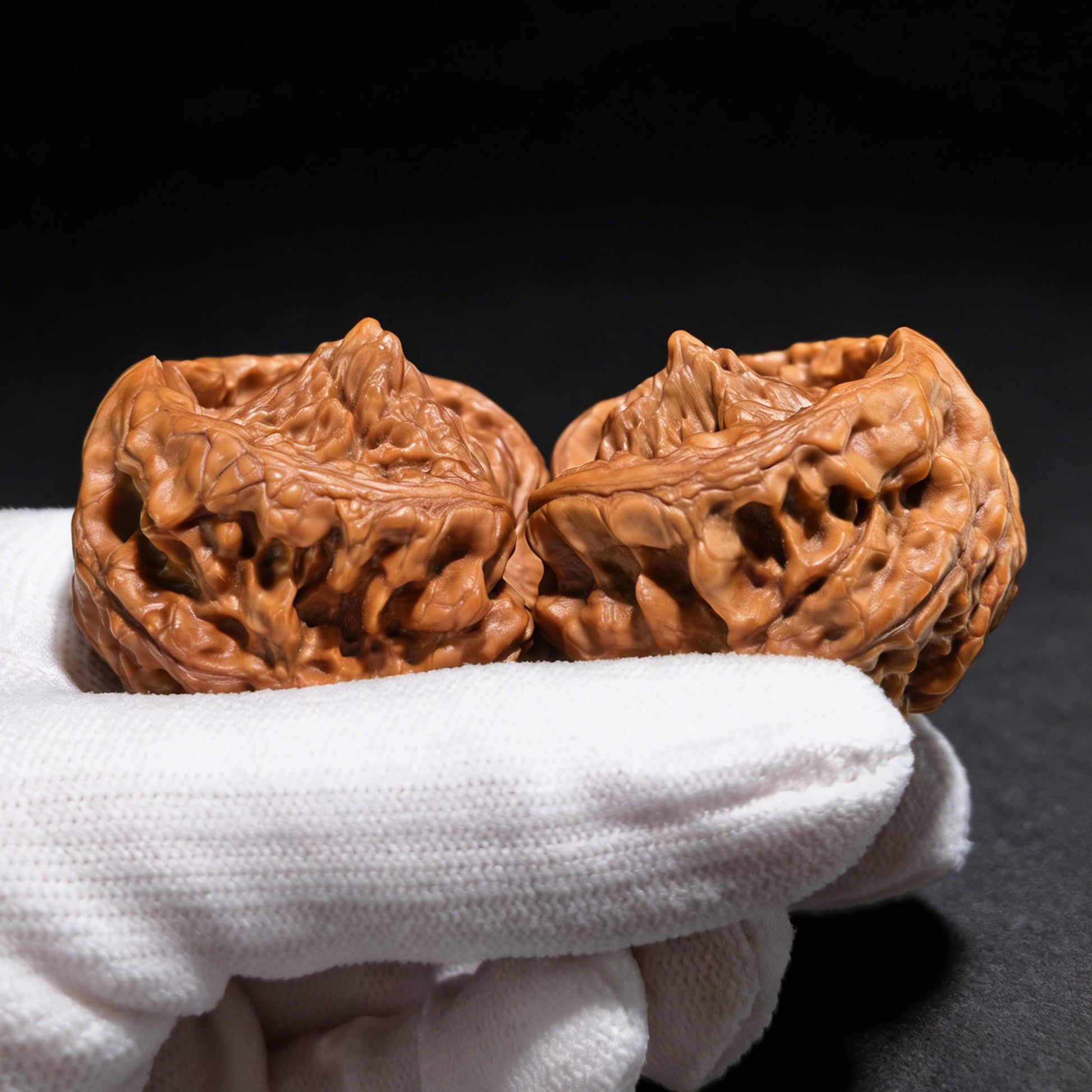 The "Golden Mountain Treasure Bowl" Snake Head Pair | Collection Grade | 46.0mm x 37.0mm | JSJBP-001S - ThePatinaProject