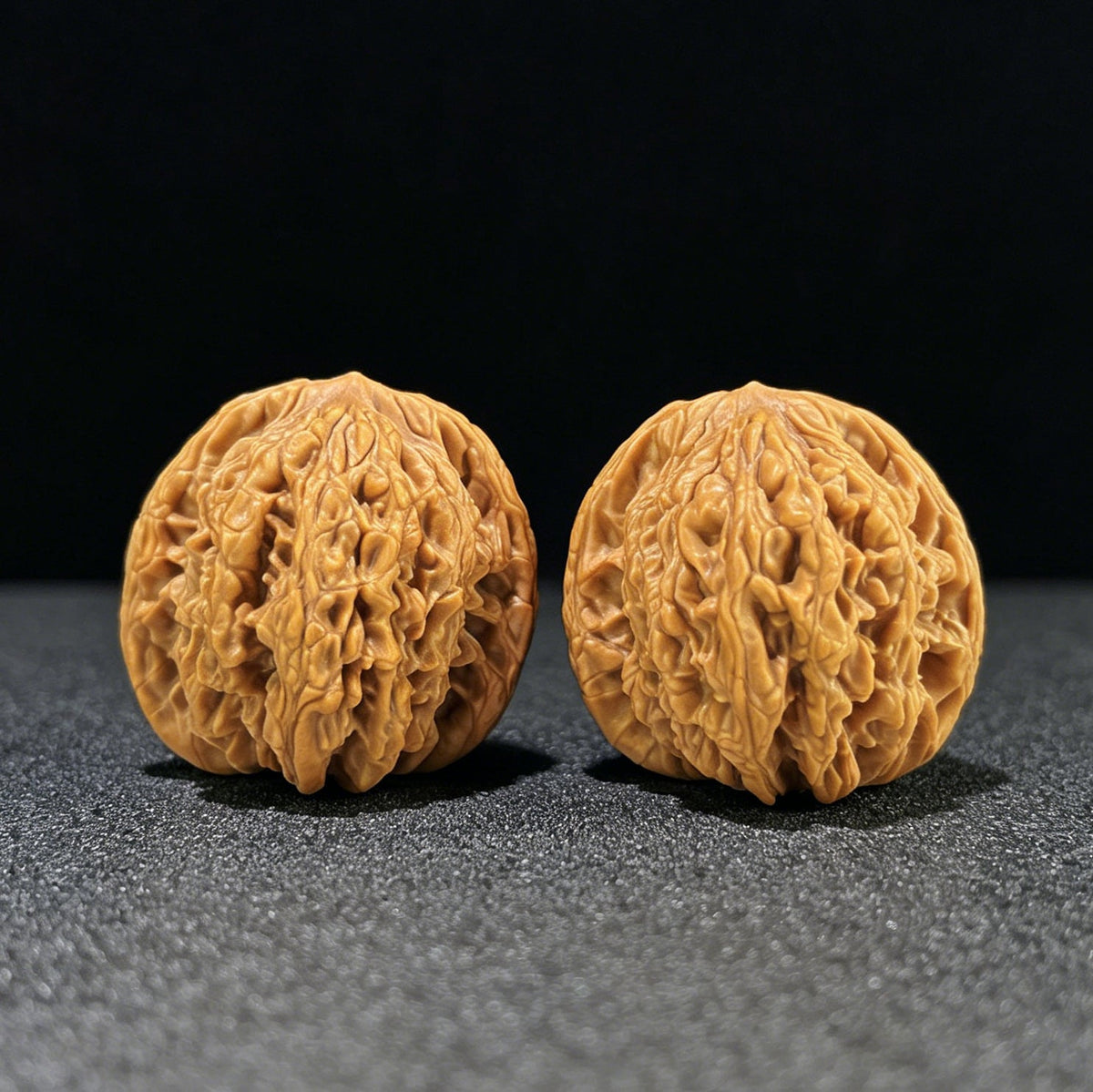 The "Golden Wheat Ear" Tiger Head (Mai Sui Hu Tou) Premium Collector's Pair | 44.0mm x 44.0mm | 1:1 Perfect Isometric Standard | MSHT-1002 - ThePatinaProject