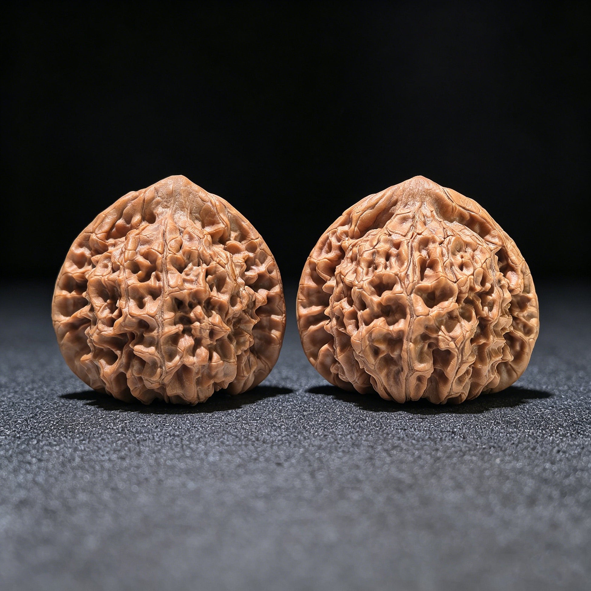 The "Grand Guanmao" Concave-Base Matched Pair | 50.0mm x 44.0mm | DGM-1202C - ThePatinaProject