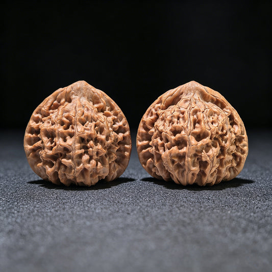 The "Grand Guanmao" Concave-Base Matched Pair | 50.0mm x 44.0mm | DGM-1202C - ThePatinaProject