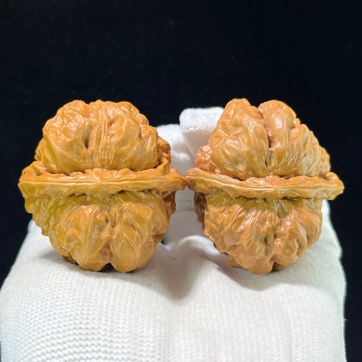 The "Great Hollow Base" (Da Wa) Traditional Deep-Belly Lion Head Pair | 40.0mm x 42.0mm | W-1001 - ThePatinaProject