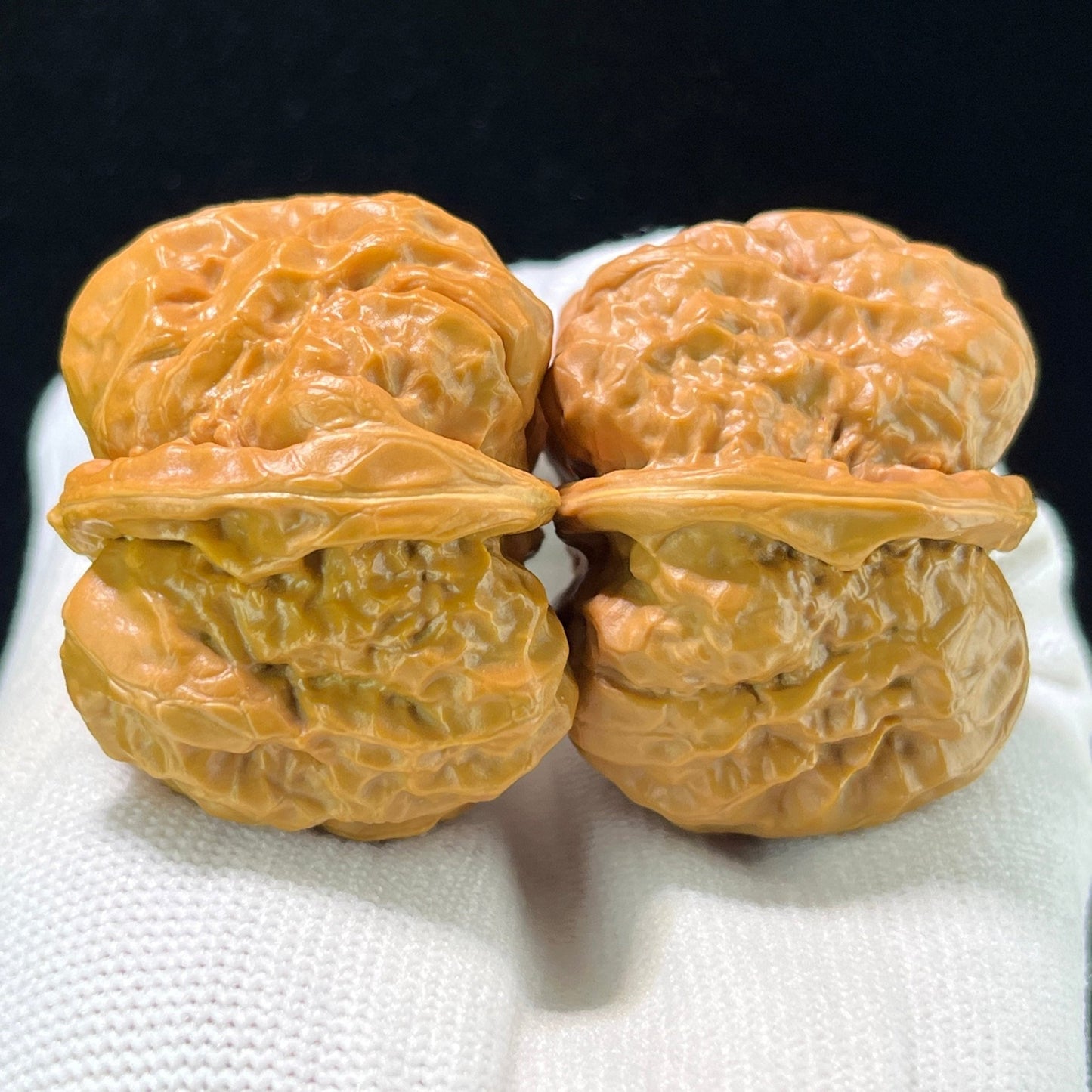 The "Great Hollow Base" (Da Wa) Traditional Deep-Belly Lion Head Pair | 40.0mm x 42.0mm | W-1001 - ThePatinaProject
