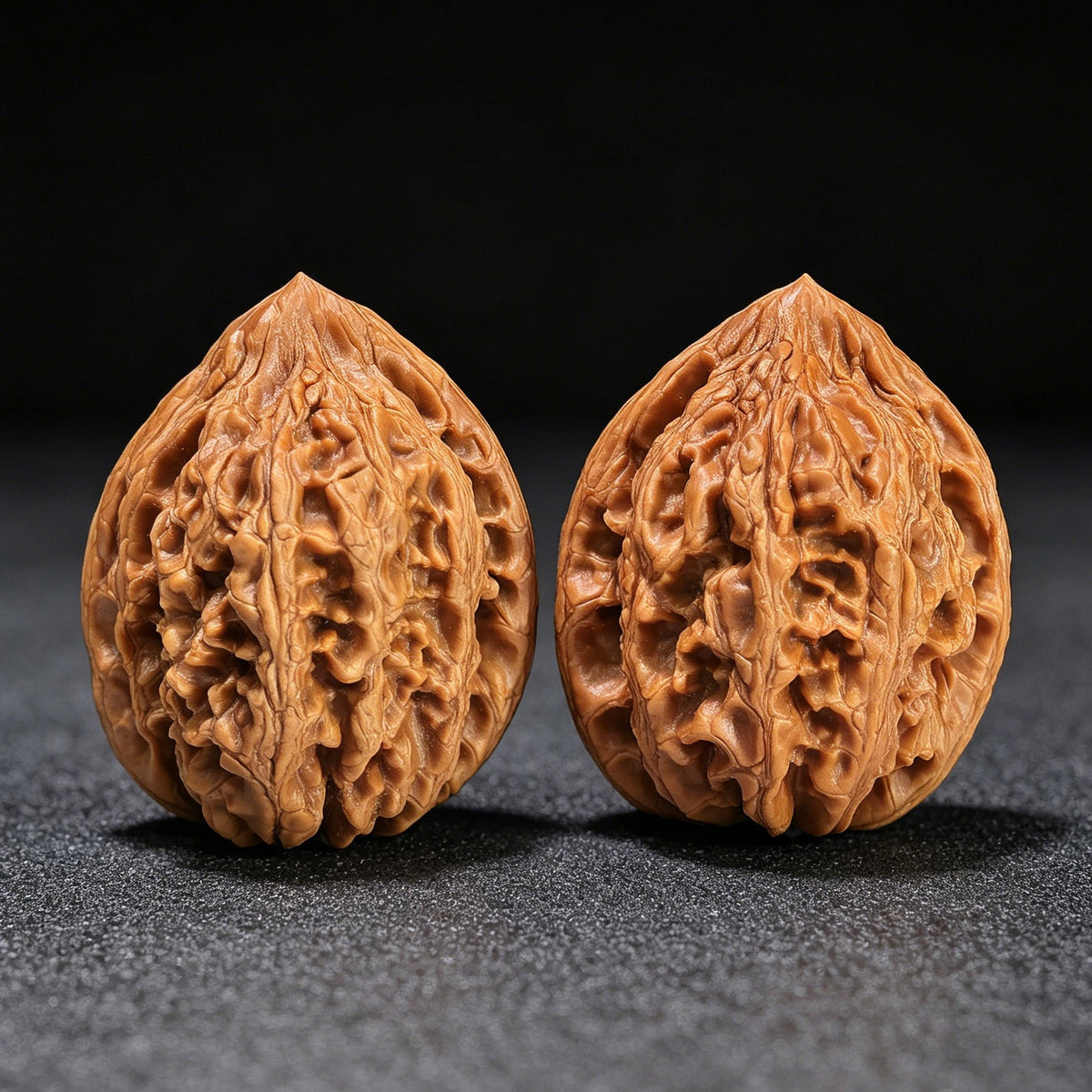 The "Great Weathered Rock" (Da Ku Shi) Premium Low-Profile Pair | 43.0mm x 42.0mm | DKS-1301C - ThePatinaProject