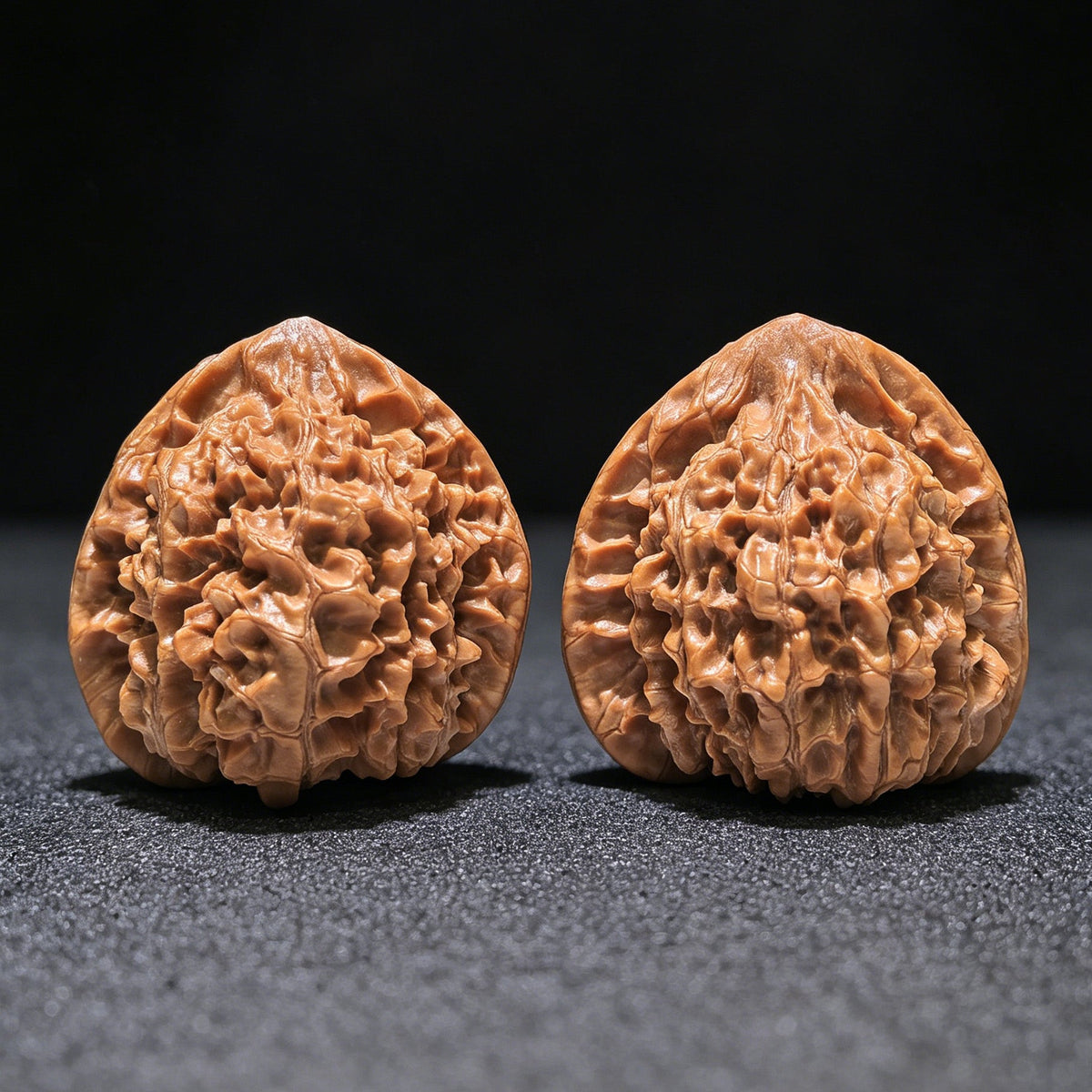 The "Heart-Shaped Concave Base Big Official Hat" Masterpiece Pair | 49.0mm x 45.0mm | DGM-1204C - ThePatinaProject