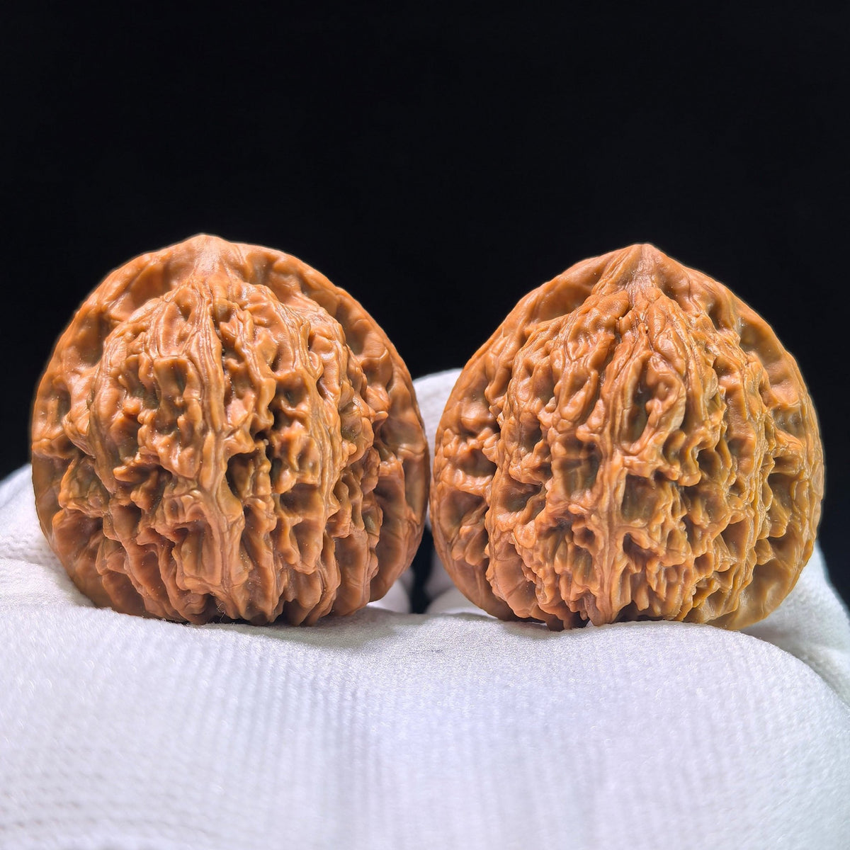 The "Heart-Shaped Concave Base" Nanjiangstone Elite Pair | 42.0mm x 40.0mm | NJS-1206C - ThePatinaProject