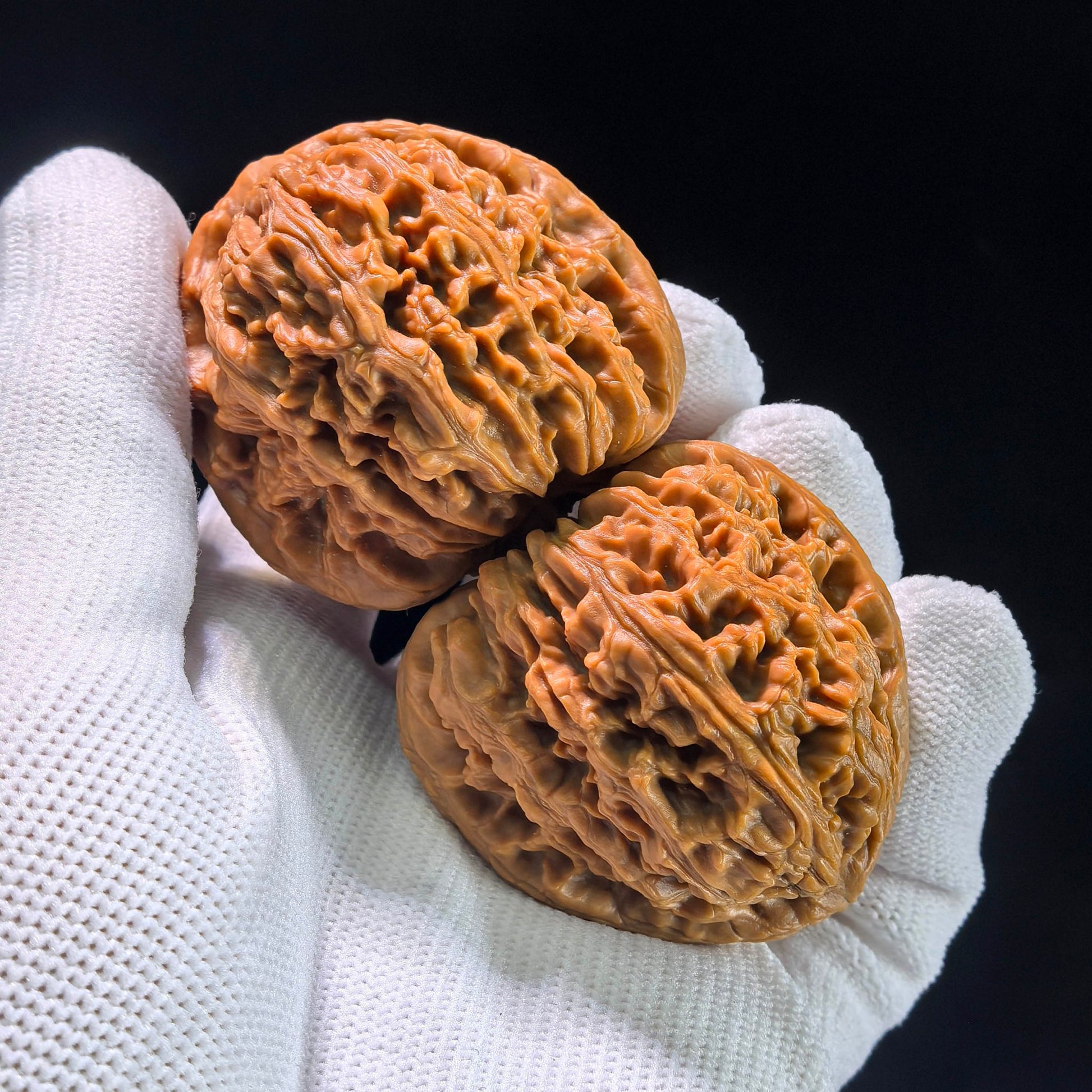 The "Heart-Shaped Concave Base" Nanjiangstone Elite Pair | 42.0mm x 40.0mm | NJS-1206C - ThePatinaProject