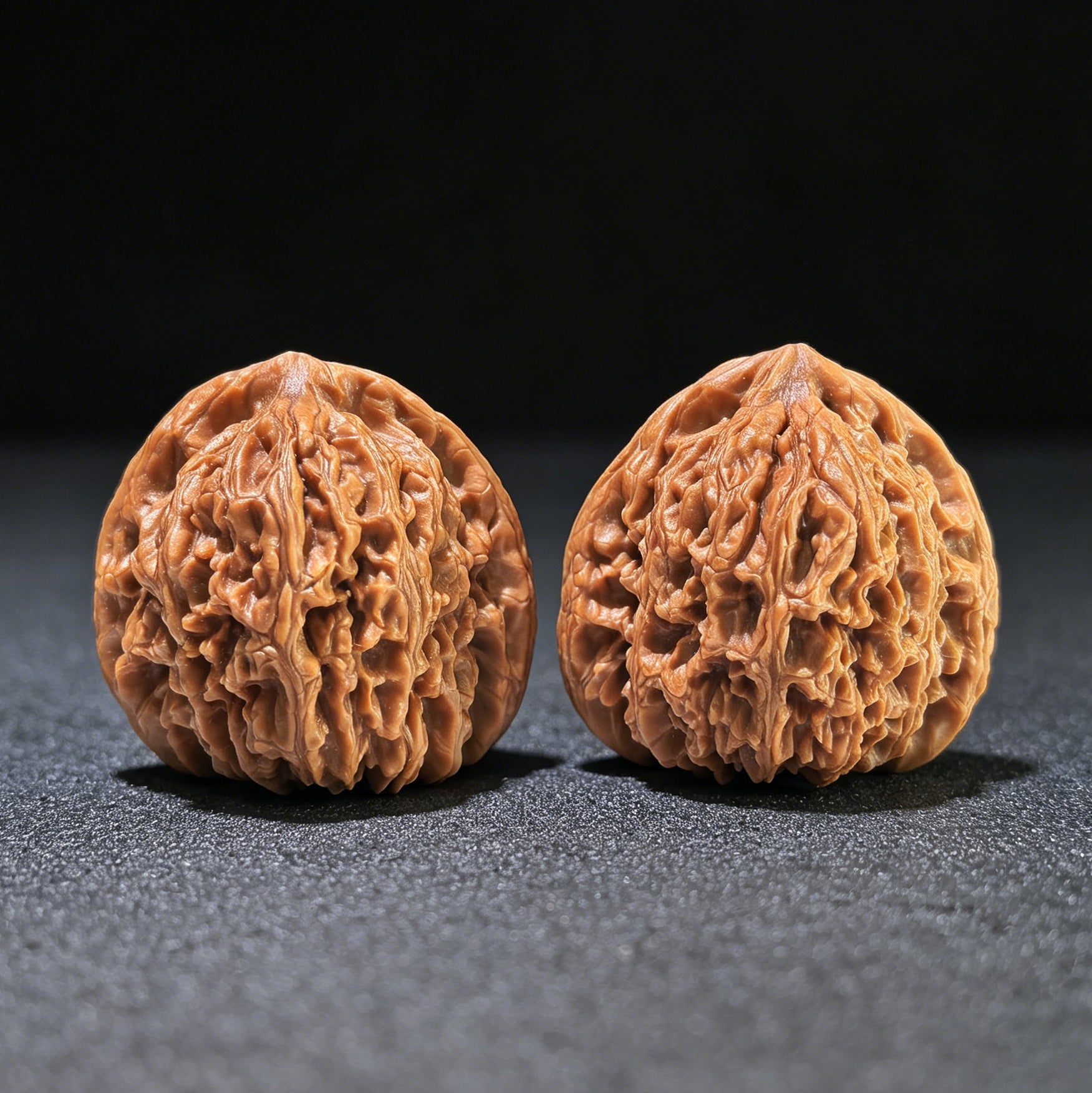 The "Heart-Shaped Concave Base" Nanjiangstone Elite Pair | 42.0mm x 40.0mm | NJS-1206C - ThePatinaProject