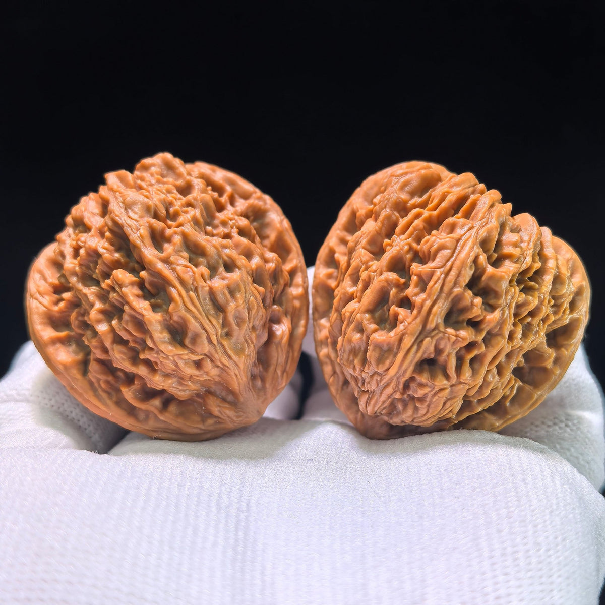 The "Heart-Shaped Concave Base" Nanjiangstone Elite Pair | 42.0mm x 40.0mm | NJS-1206C - ThePatinaProject