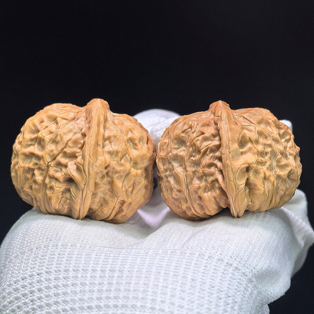 The "Heirloom Squat Pumpkin" (Nan Gua Dun) Collector-Grade Deep-Belly Pair | 38.0mm x 42.0mm | NGD-1402 - ThePatinaProject