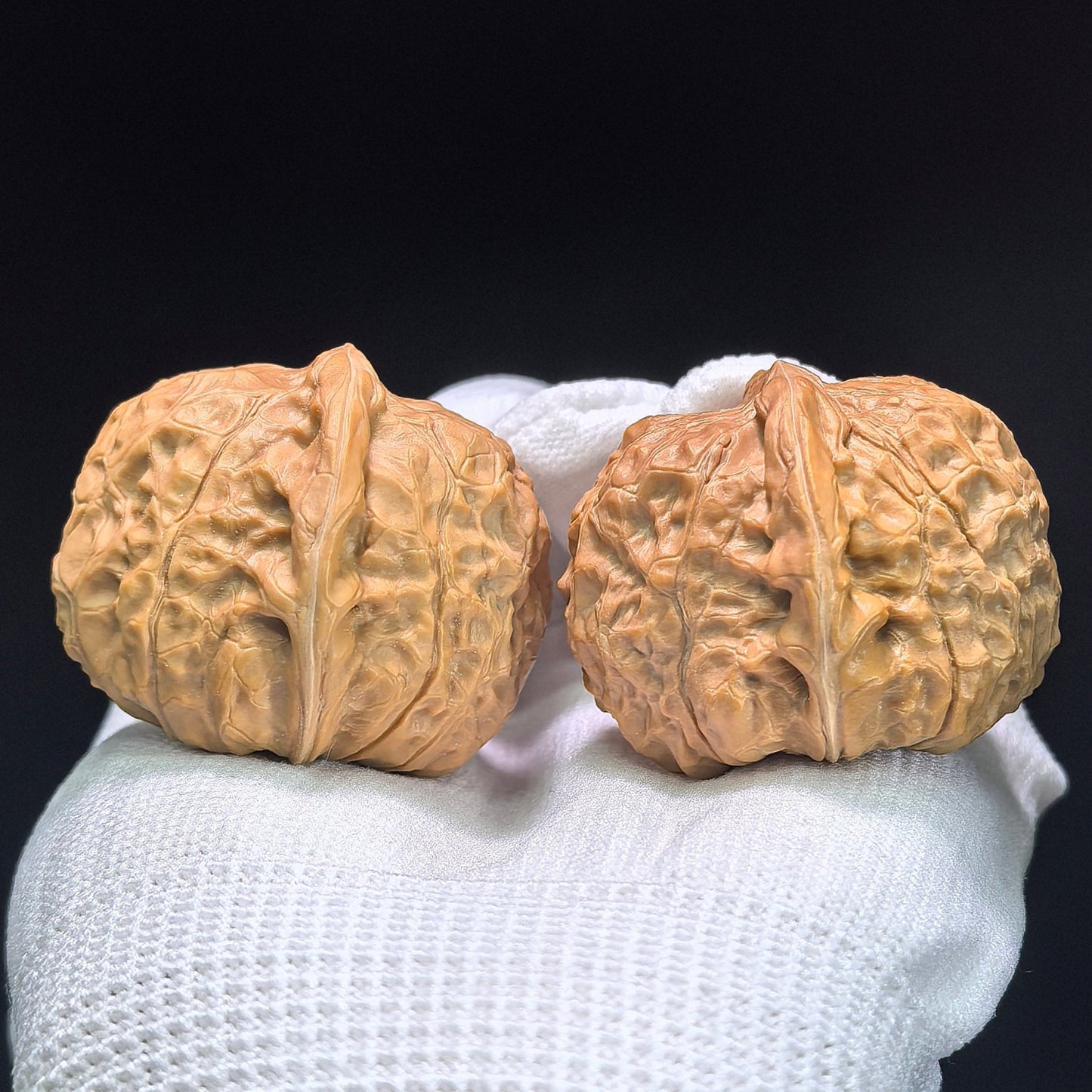The "Heirloom Squat Pumpkin" (Nan Gua Dun) Collector-Grade Deep-Belly Pair | 38.0mm x 42.0mm | NGD-1402 - ThePatinaProject