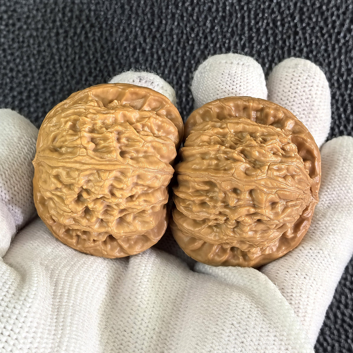 The "Hidden Tip White Lion" (Men Jian Bai Shi Zi) Pair | 39.0mm x 37.0mm | BSJ-406 - ThePatinaProject