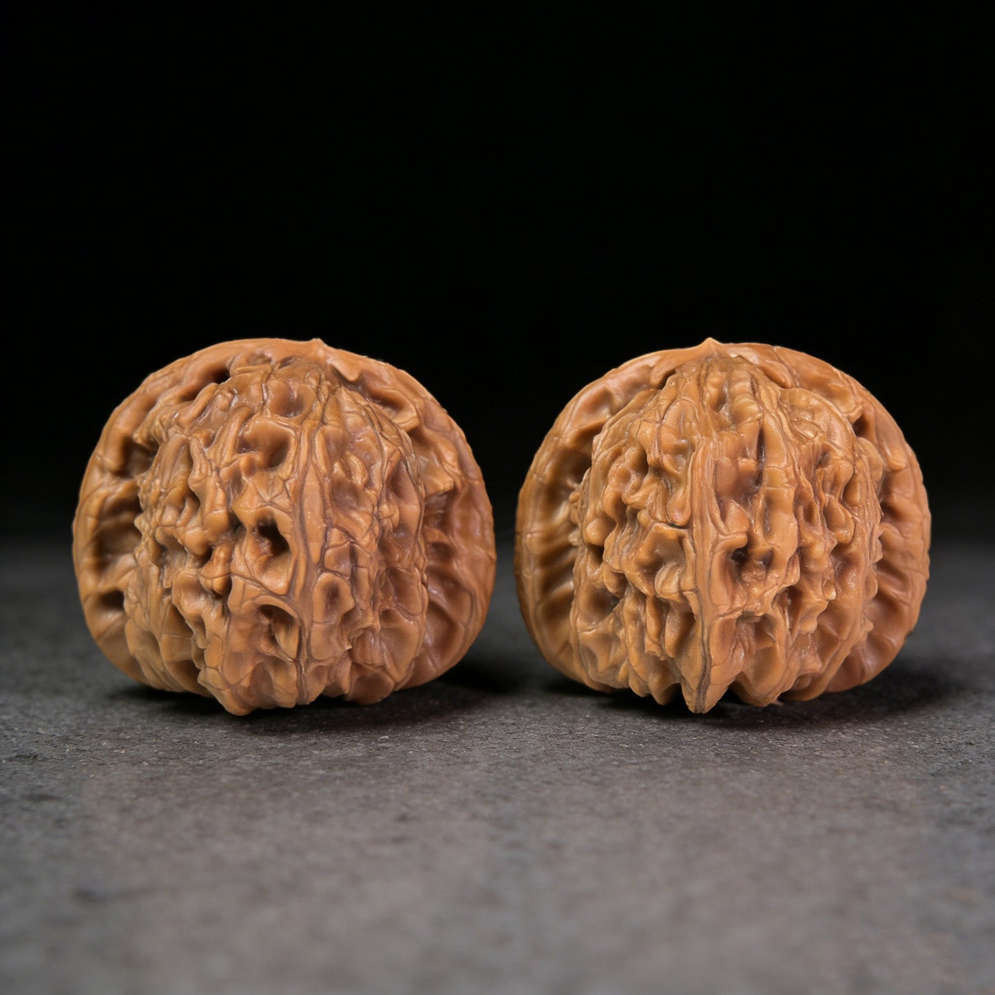 The "Hidden Tip White Lion" (Men Jian Bai Shi Zi) Pair | 48.0mm x 42.0mm | BSJ-1007 - ThePatinaProject