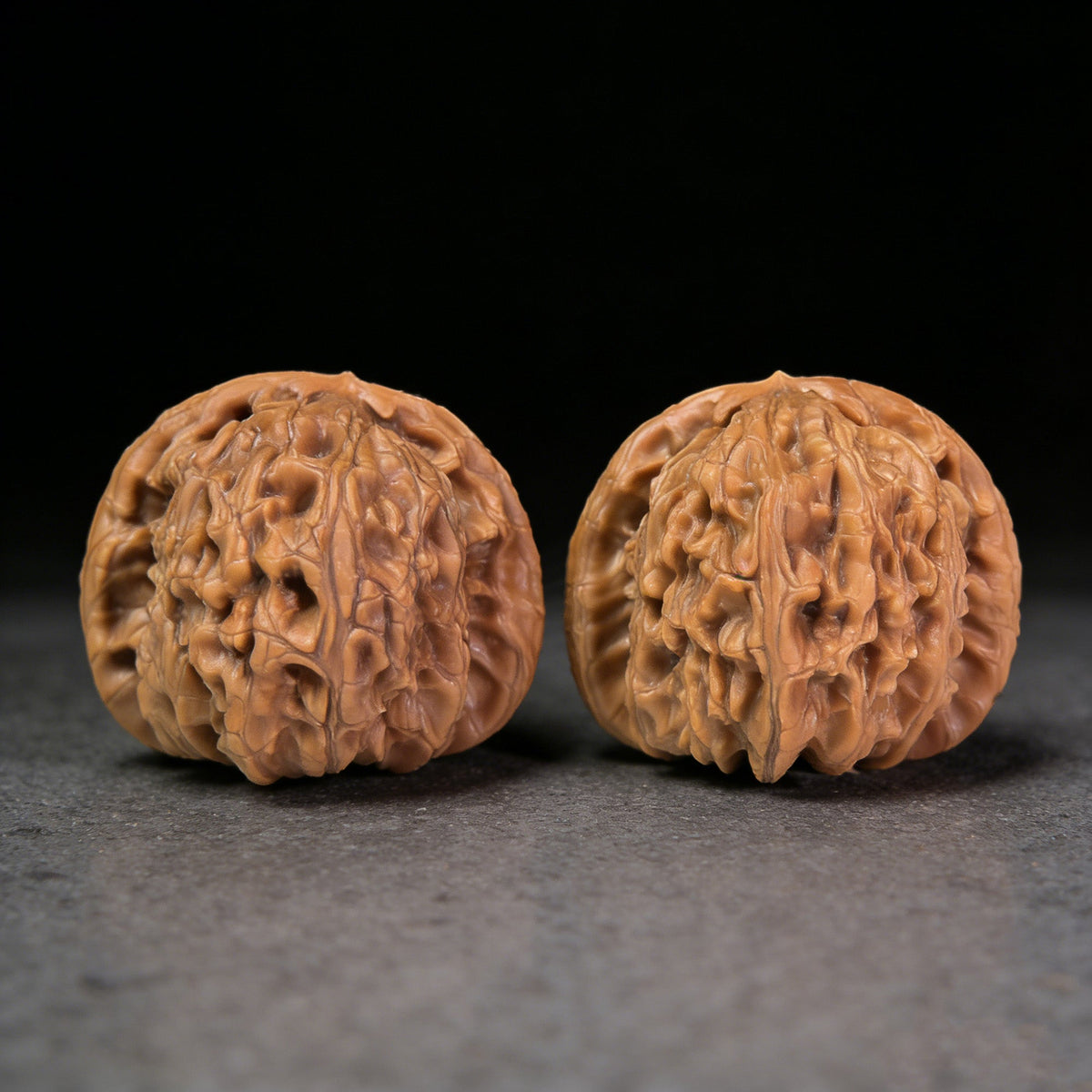 The "Hidden Tip White Lion" (Men Jian Bai Shi Zi) Pair | 48.0mm x 42.0mm | BSJ-1007 - ThePatinaProject