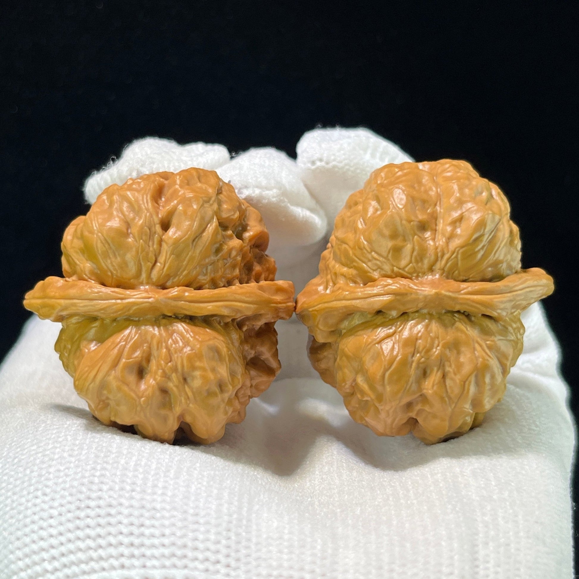 The "Horned Frog Three-Rib" (San Leng San Jiao Wa) Premium Heavy-Bone Deep-Belly Pair | 36.0mm x 38.0mm | W-1007 - ThePatinaProject