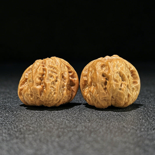 The "Horned Frog Three-Rib" (San Leng San Jiao Wa) Premium Heavy-Bone Deep-Belly Pair | 36.0mm x 38.0mm | W-1007 - ThePatinaProject